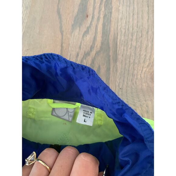1990s Ocean Pacific Neon Windbreaker, Pullover, Men's L, Athletic, Lightweight - Picture 7 of 10